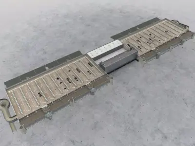 LIMC Cargo Terminal Low-poly 3D model