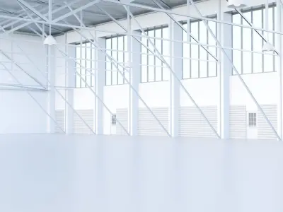 Warehouse Scene blender ready to use 3D model