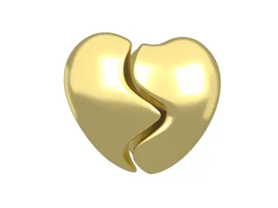 Broken Heart Pack 02 Low-poly 3D model