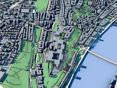 Cityscape Budapest Hungary 3D model