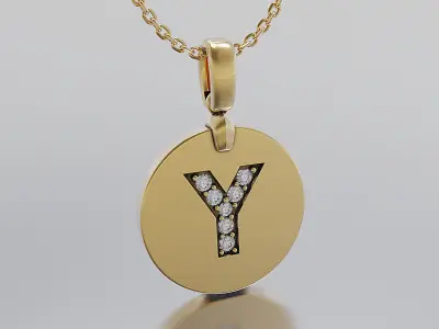 Letters Pendant Alphabets  3D print model