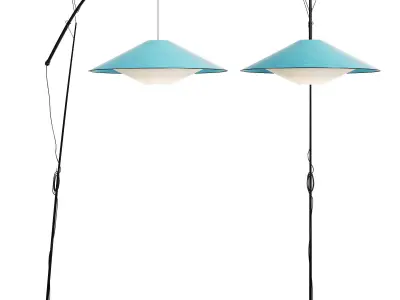 roche bobois pekin outdoor floor lamp 3D model