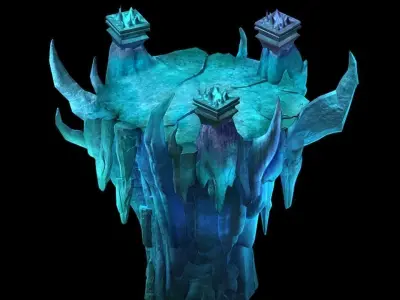 Magic Palace - Mountain - Platform 01 3D model