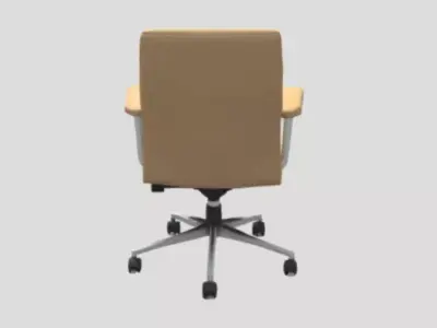 Beige Office Chair  Free 3D model
