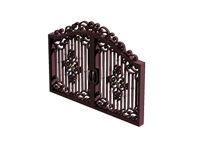 Iron door 01 3D model
