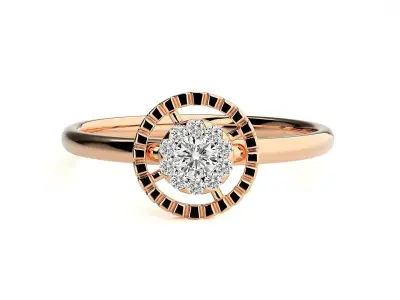 Women ring 3D print model 75