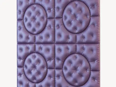 Decorative wall phiolet panel 3D model