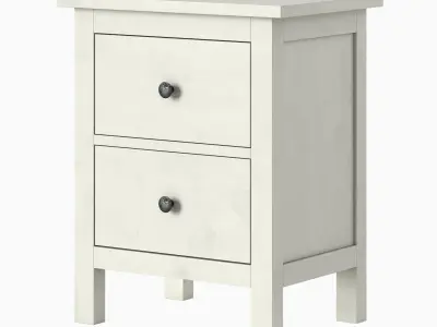 HEMNES 2-drawer chest 3D model