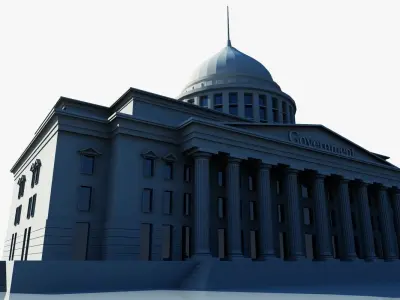 Government Building Symbol 3D model