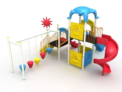 Metal Turtle Playground 049 3D model