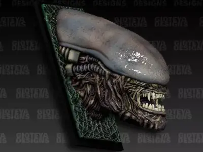 Aliens Magnet 3D model