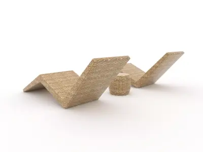 Sun Lounger 02 3D model