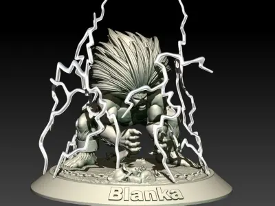 Street Fighter Blanka 3D print model
