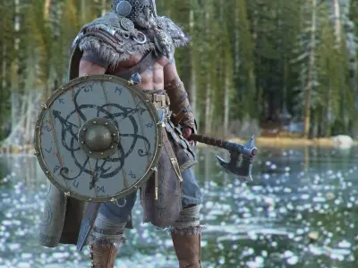  Viking Character PBR Rigged 