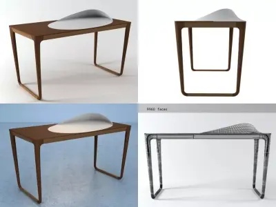 Sunday Morning Writing Desk 3D model