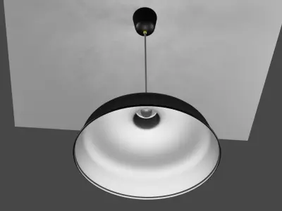 Ranarb pendant light with shade 3D model