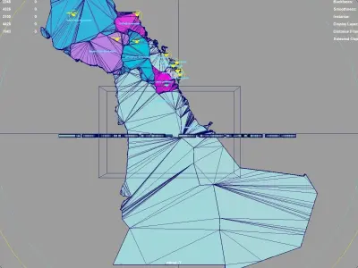 Eastern Province  Saudi Arabia map region geography political 3D model