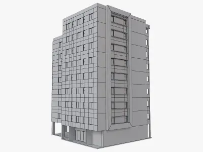 Apartment Building 3 3D model