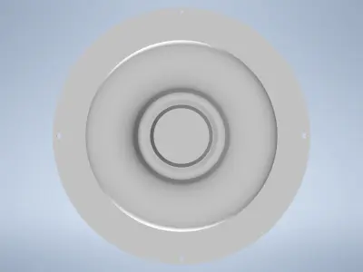 Siphon FI 50 PURUS DUSCHBRUNN ABS plastic low build 3D model