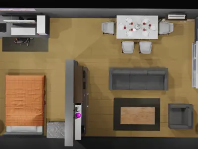 Living Room 3D model