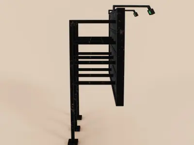 Advertising Billboard Panel Type C Low-poly 3D model