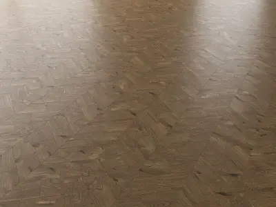 Parquet Oak Estate NEW Brushed set 6 3D model