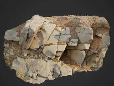 Cliff Face pack A bundle 3D model