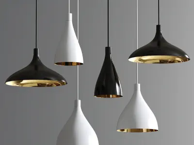 Swell 8 - Light Cone Bell Pendant 3D model