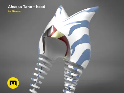 Ahsoka Tano head 3D print model