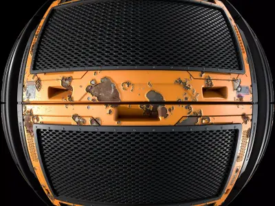 PBR Material -Electrical System Panel  Texture