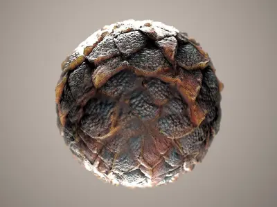 10 Materials Skin Dragon Seamless PBR Volume 2 Texture