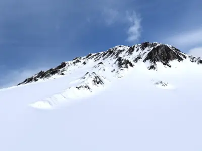 Snow Mountain 08 Low-poly 3D model