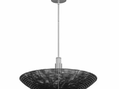 Delphine Natural Jute Pendant Light 3D model