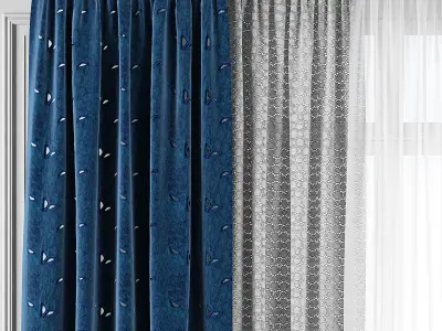 Curtain Set 127 3D model