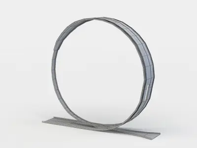 Road loop Low-poly 3D model