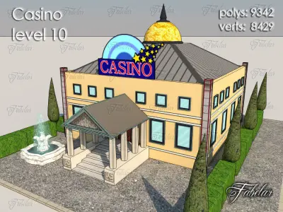 Casino Level Low-poly 3D model