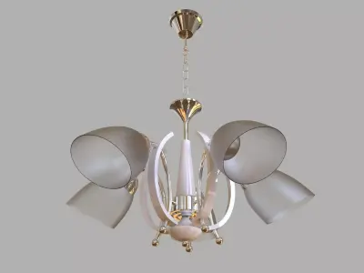 chandelier-wood-2856 modern chandelier 3D model