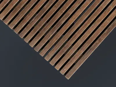Modern Outdoor Bench 50 PBR Game Ready Low-poly 3D model