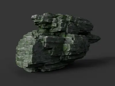Rock 8-1 Low-poly 3D model