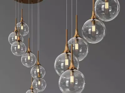 Arteriors mckinley fixed chandelier 3D model