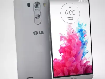 LG G3 Silk White 3D model