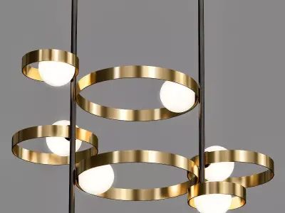 BUBBLE chandelier with balls 3D model