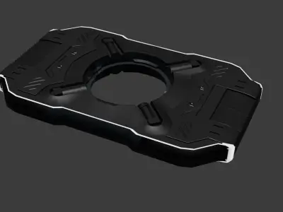 Vent- Floor Door Low-poly 3D model