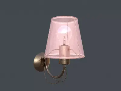 Wall Lamp Low-poly 3D model