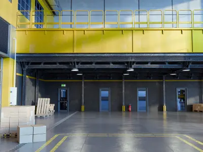 Modern Warehouse 3D Model - blend fbx obj 3D model