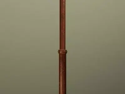 Flashlight Low-poly 3D model 7