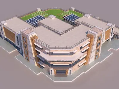 0147 - Modern Building 3D model
