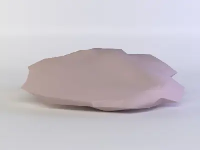 Pink rock6 Low-poly 3D model
