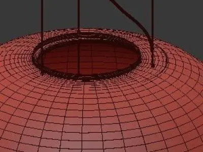 Untitled big one bronks hanging from ceiling 3D model
