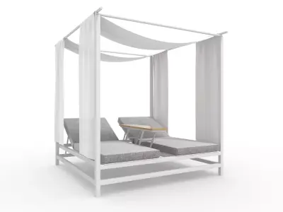 Poolside Cabana 14 3D model